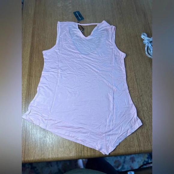 ARTICLES OF SOCIETY Oversized Asymmetrical Sleeveless Tank in Pink size small - Picture 4 of 6